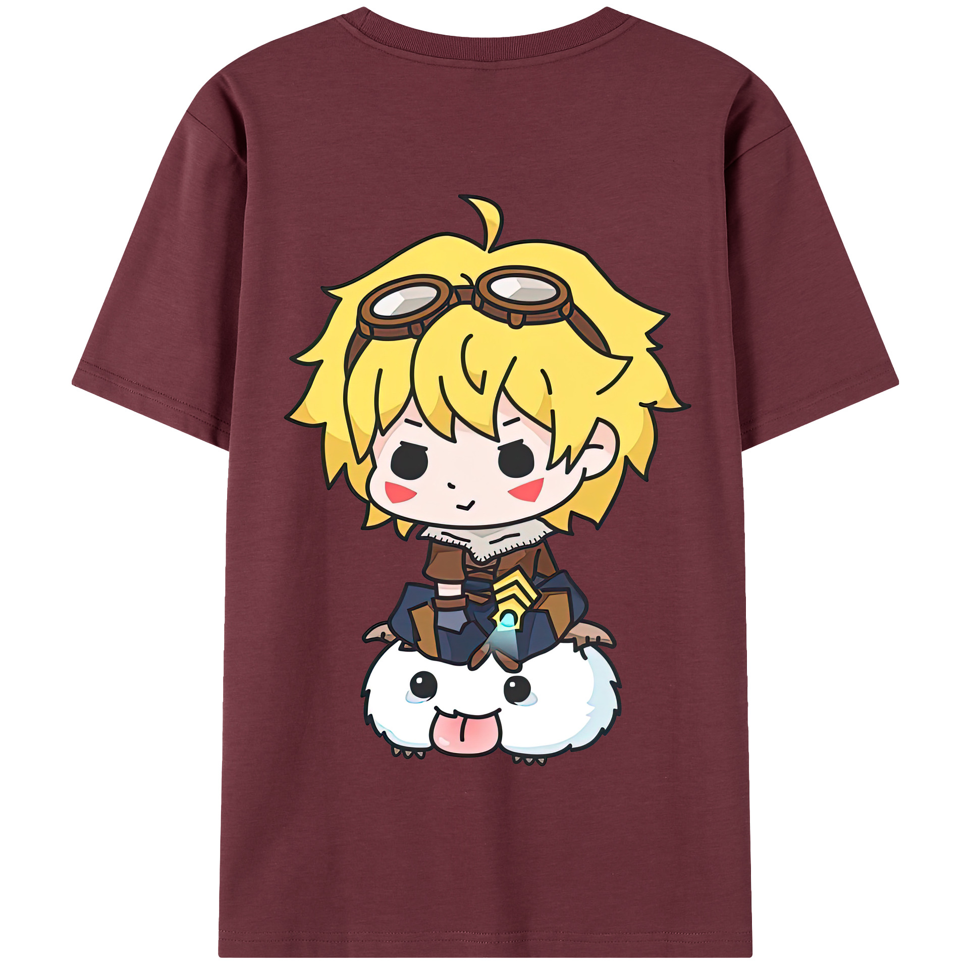 リーグ・オブ・レジェンド League of Legends LOL 綿100％半袖Tシャツ（背面プリント）